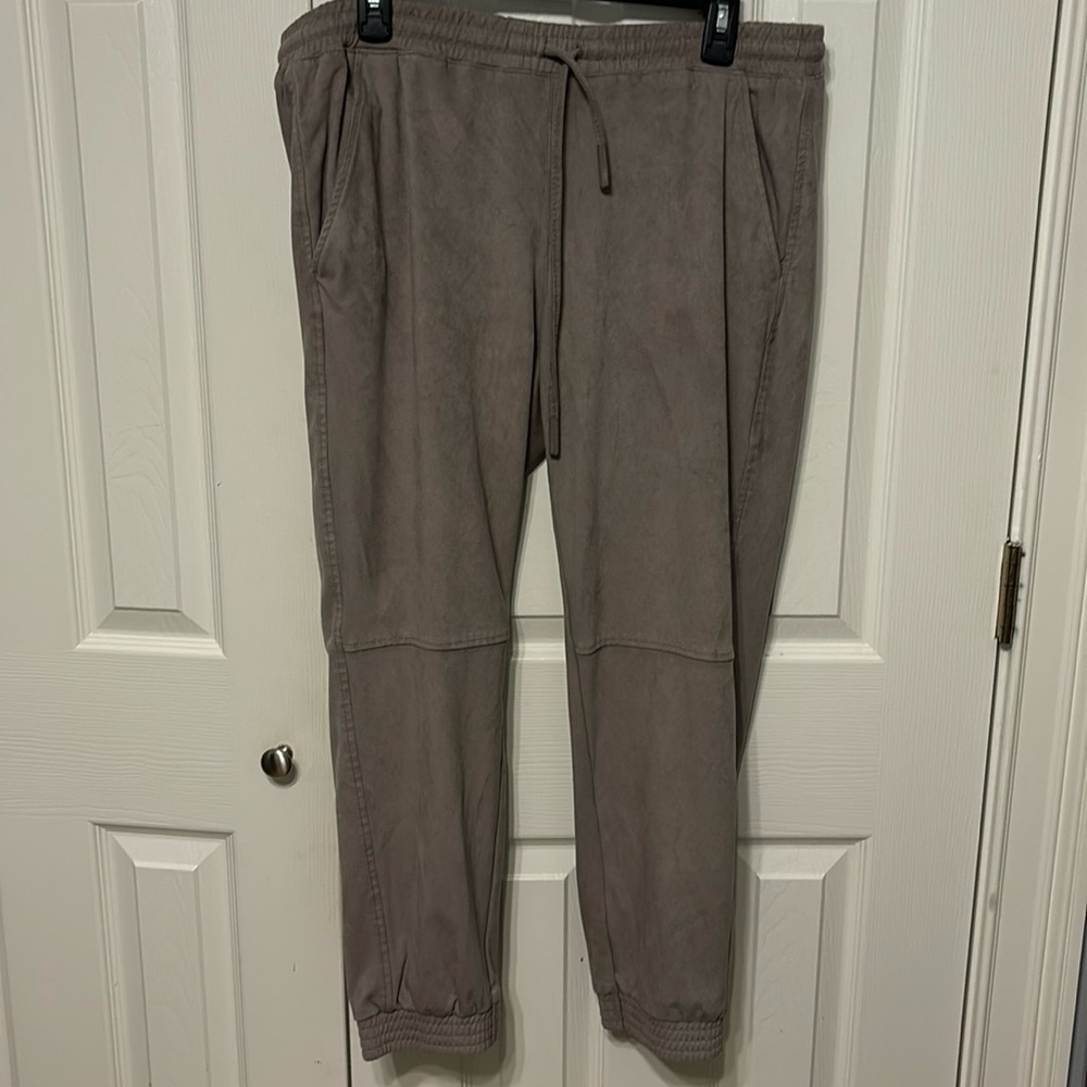 Zara Faux Suede Joggers